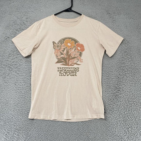 Mountain Hardwear Tops - Mountain Hardwear T-Shirt Womens Small Beige Nature Lover Floral Graphic Tee